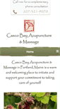 Mobile Screenshot of cascobayacupuncturemassage.com